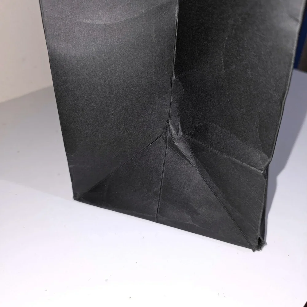 Armani Exchange Shopping Bags Unisex Large Black Matte Rope Handle Good